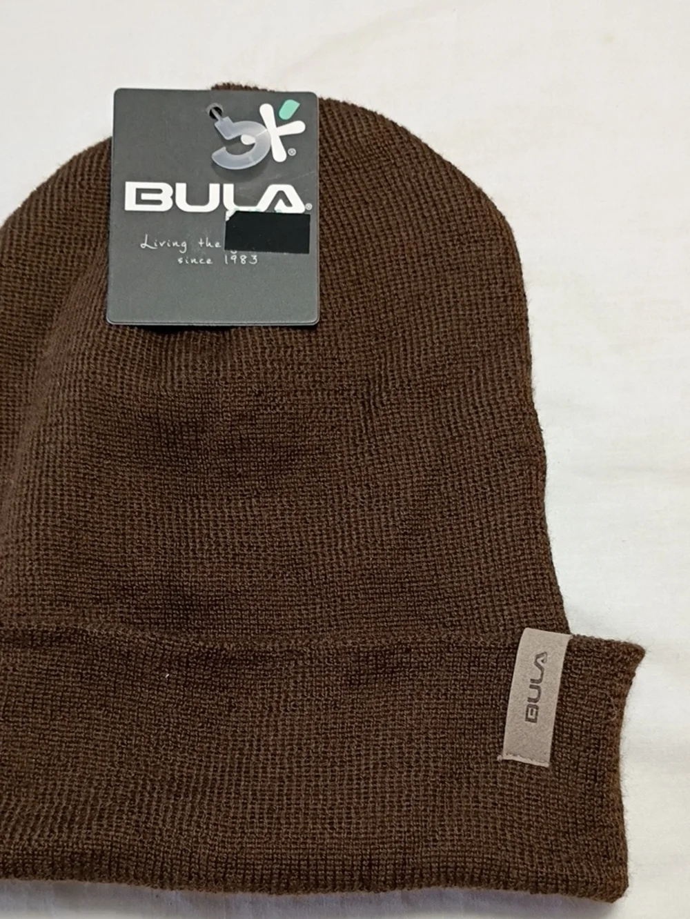 NWT Bula Men's Fall Beanie Brown Knit Beanie Winter One Size